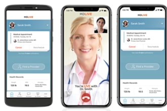 develop telemedicine app, ai health care app, gym app for doctor appointments