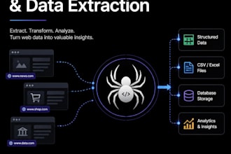 build a custom web scraper to extract any data you need
