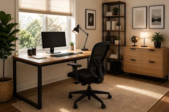 design living room, bedroom, home office with ikea furniture