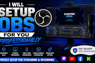 setup obs for you professionally