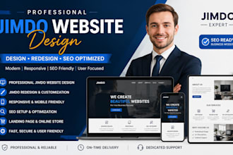 design jimdo website redesign jimdo website with SEO optimization jimdo expert