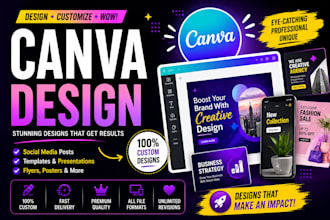 do editable canva brochure, canva flyer, canva trifold design