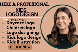 design a creative nursery, daycare, and baby shop logo for your business