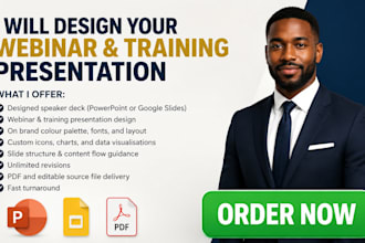 design speaker deck webinar training presentation