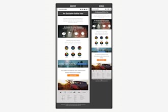 convert your design into a drag and drop HTML email template
