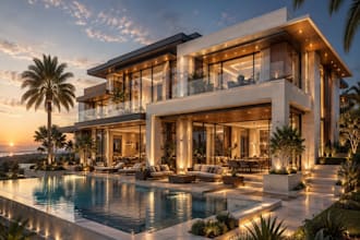 create photorealistic ai interior design and architec visualization