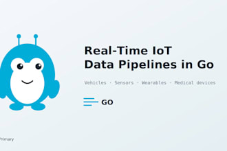 build a realtime iot data pipeline in go