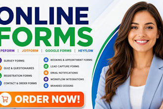 create online form survey typeform jotform googleform heyflow quiz questionaire