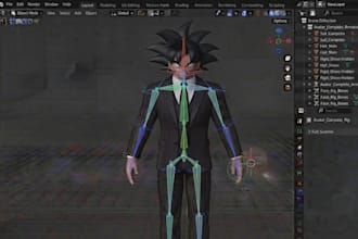 create a 3d vrchat avatar model or vrchat world interactive clubs vrc avatar rig