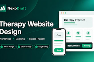 design a therapy counseling or mental health wordpress website