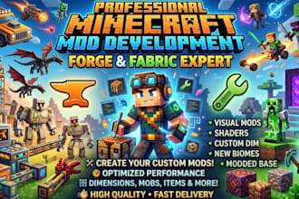 create high quality minecraft forge and fabric mods