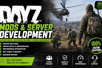 setup custom dayz sever maps, loot system, dayz building, server mods