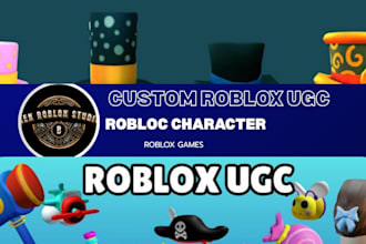 create custom roblox ugc accessories, hair, outfits, avatar items and characters
