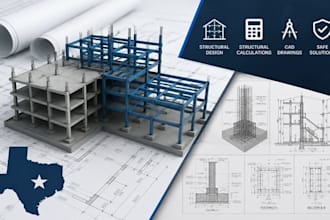 solve texas structural problem design rcc steel structure structural calculation