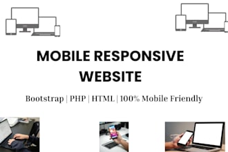 build a responsive landing page for mobile and desktop