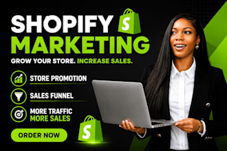 boost shopify sales with store promotion and marketing funnel