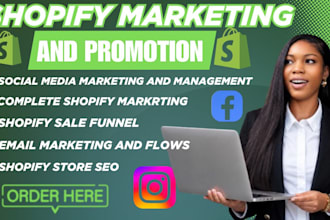 do shopify marketing and promotion to increase traffic and sales
