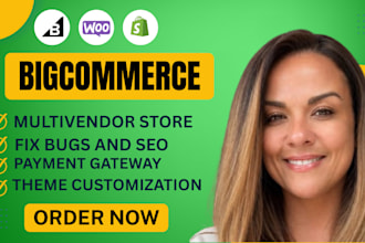 design bigcommerce online store ecommerce website woocommerce bigcommerce SEO