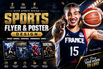 design professional sports flyer soccer football match poster