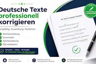 deutsche texte professionell korrigieren und verbessern