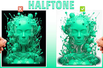 convert ai artwork to print ready halftone files for dtf dtg t shirt printing
