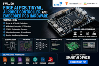 do edge ai pcb, tinyml, ai robot controller embedded pcb hardware using stm32