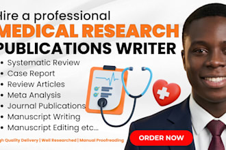 write medical manuscript, systematic review, review article, case report