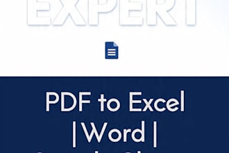 ido fast data entry pdf to excel and typing work