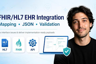 fhir hl7 ehr emr integration mapping help interface support for clinics json