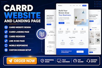 carrd website design, carrd landing page, carrd redesign website