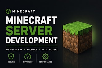 develop a minecraft server for you