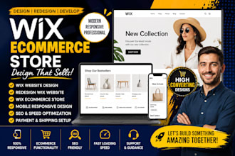 design redesign wix website or wix ecommerce store