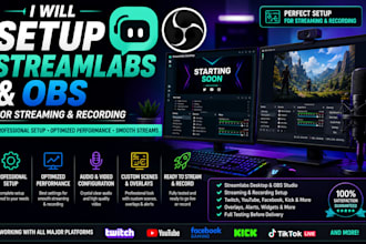 setup streamlabs and obs for streaming and recording