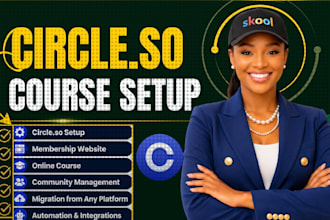 setup circle so community launch circle course manage circle so platform circle