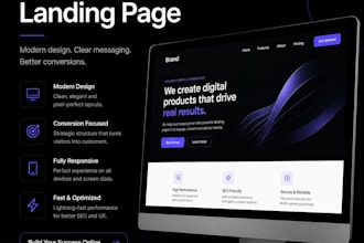 create your professional landing page
