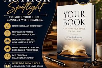 create a professional author spotlight to promote your book