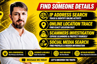 find someone online, public records, missing person, trace location using osint
