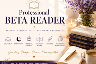 beta read your self help or spiritual book