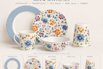 make custom ceramic decal artwork for plates and mugs