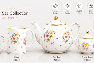 make custom ceramic decal artwork for plates and mugs