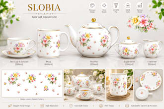 make ceramic porcelain dinner set and tea set with mug