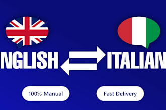 manually translate english to italian and italian to english
