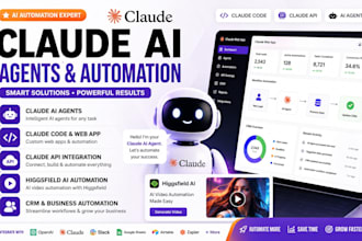 claude ai agents claude code web app automation claude API claude higgsfield crm