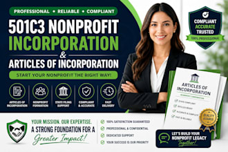 register your 501c3 nonprofit and file articles of incorporation
