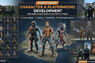 create custom garrys mod characters, playermodels, and addons