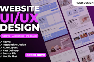 design a modern UI UX website in figma