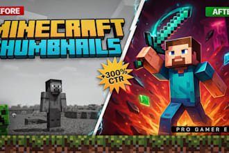 create eye catching minecraft youtube thumbnails that boost clicks
