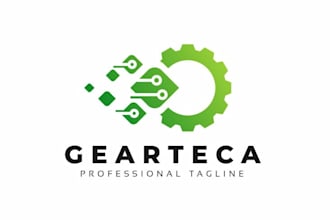 create a professional software and IT company logo