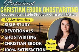 ghostwrite christian ebook, devotional, bible study guide, and christain fiction
