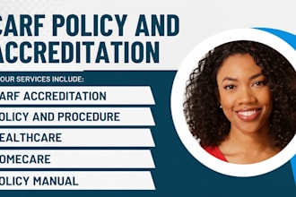 create carf accreditation, healthcare, and homecare policy manuals